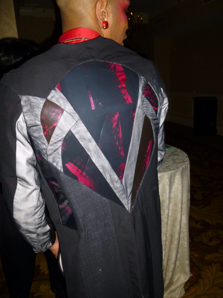 Tuxedo jacket made with x-ray film