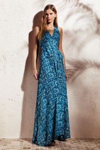 Animal georgette maxi dress